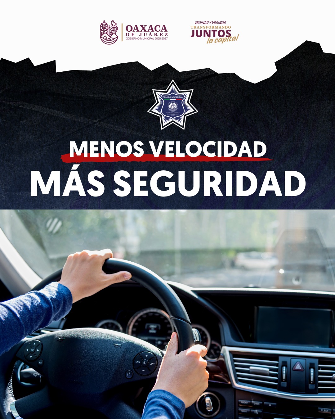 Menos velocidad, más seguridad