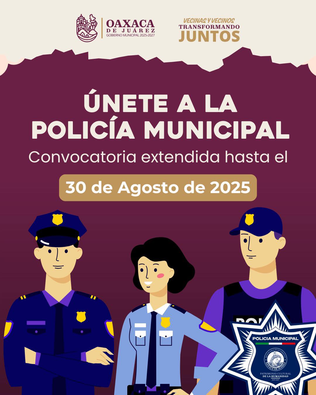 Únete a la Policía Municipal
