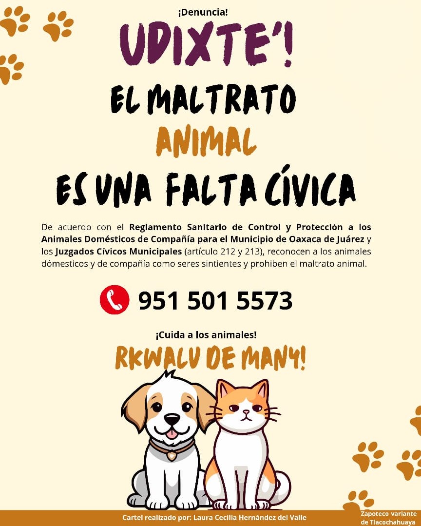 Denuncia el maltrato animal