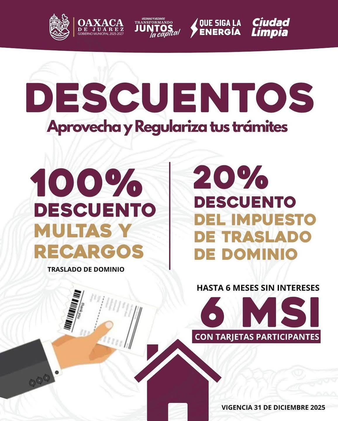 Descuentos en trámites