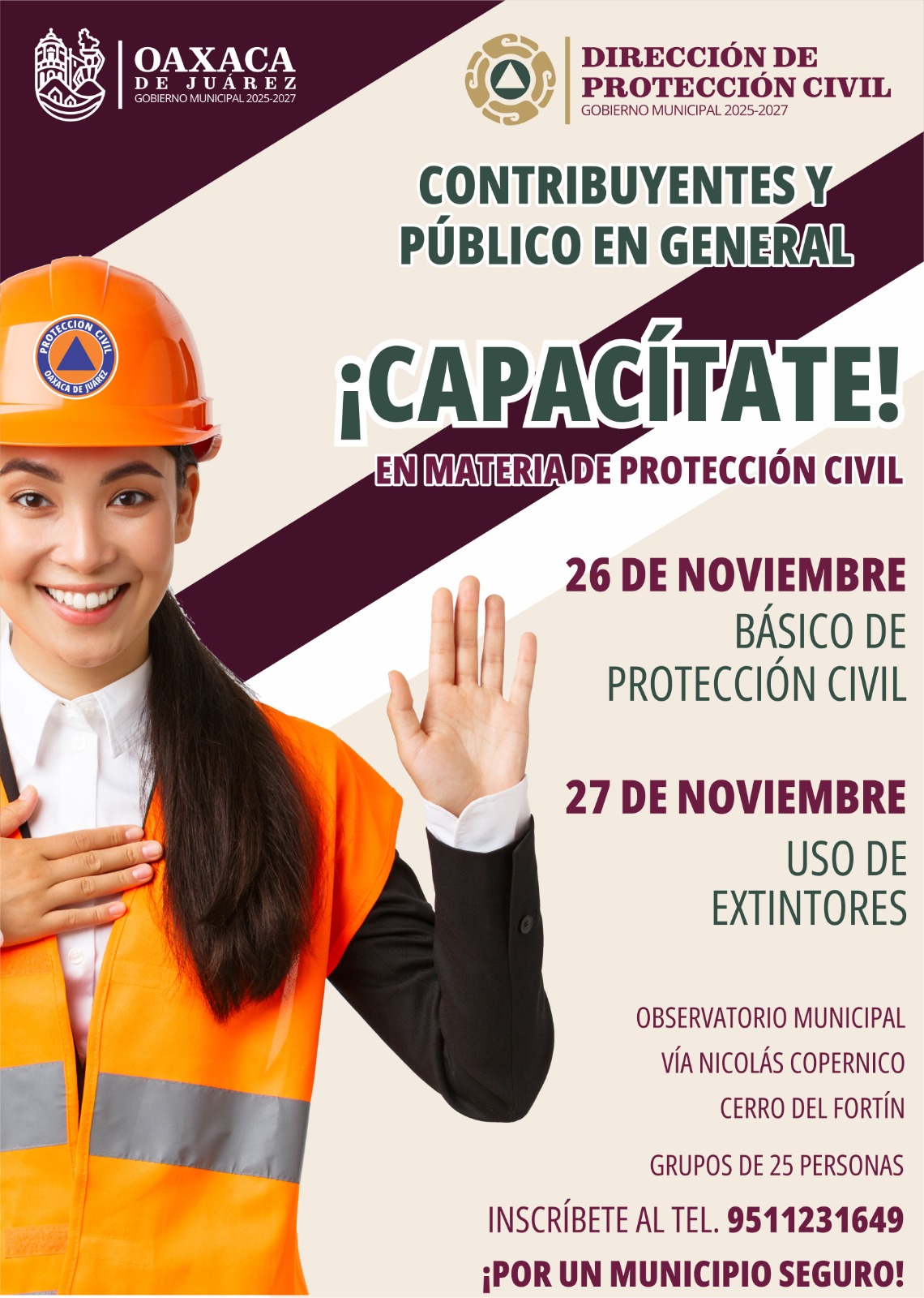 Capacítate en materia de protección civil