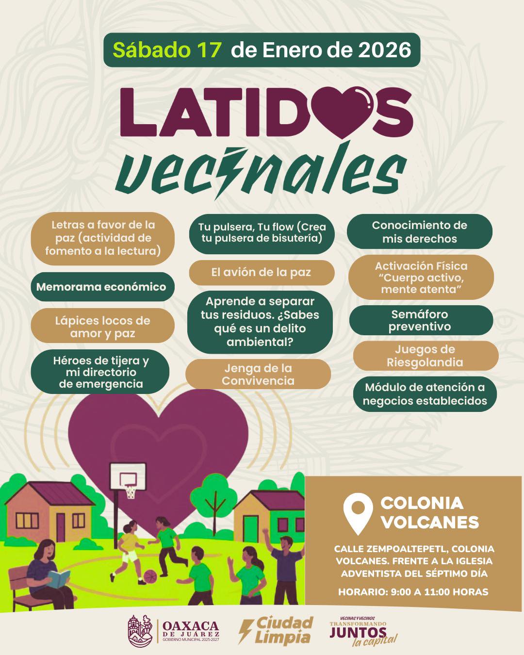 Latidos vecinales, 17 de enero 2026