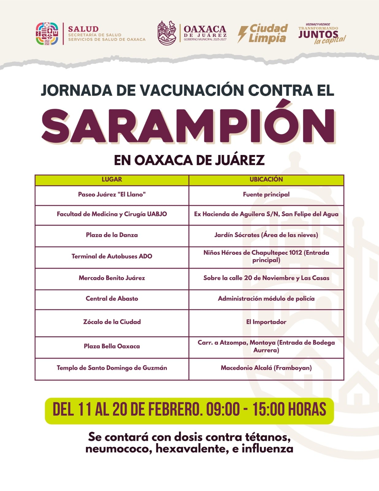 Jornada de vacunación