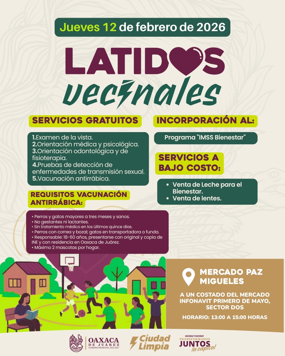 Latidos vecinales, 12 de febrero 2026