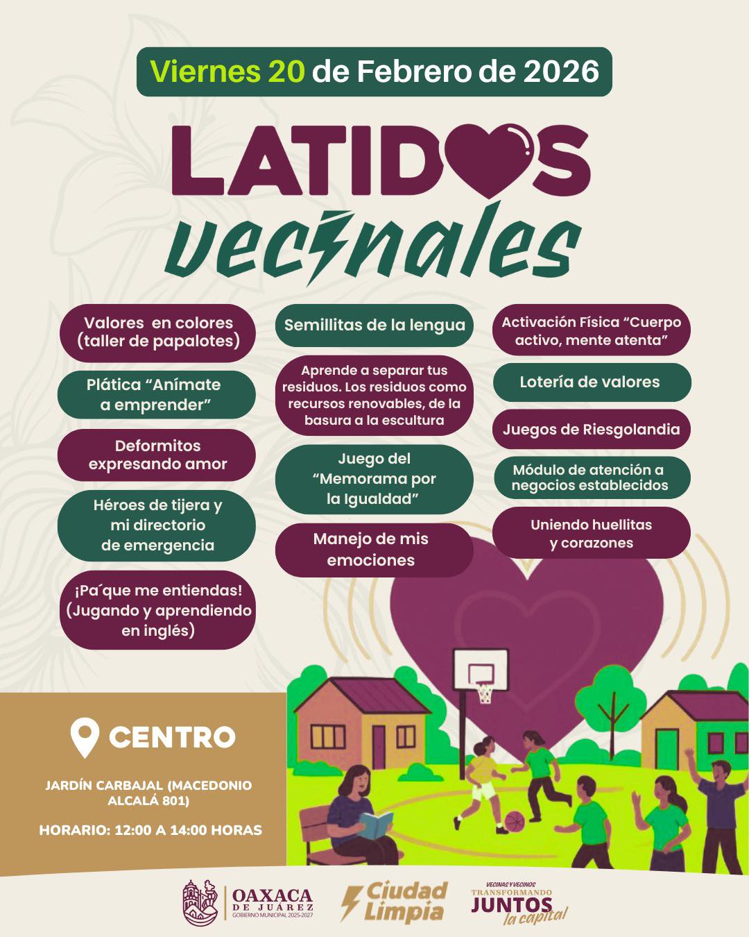 Latidos vecinales, 20 de febrero 2026