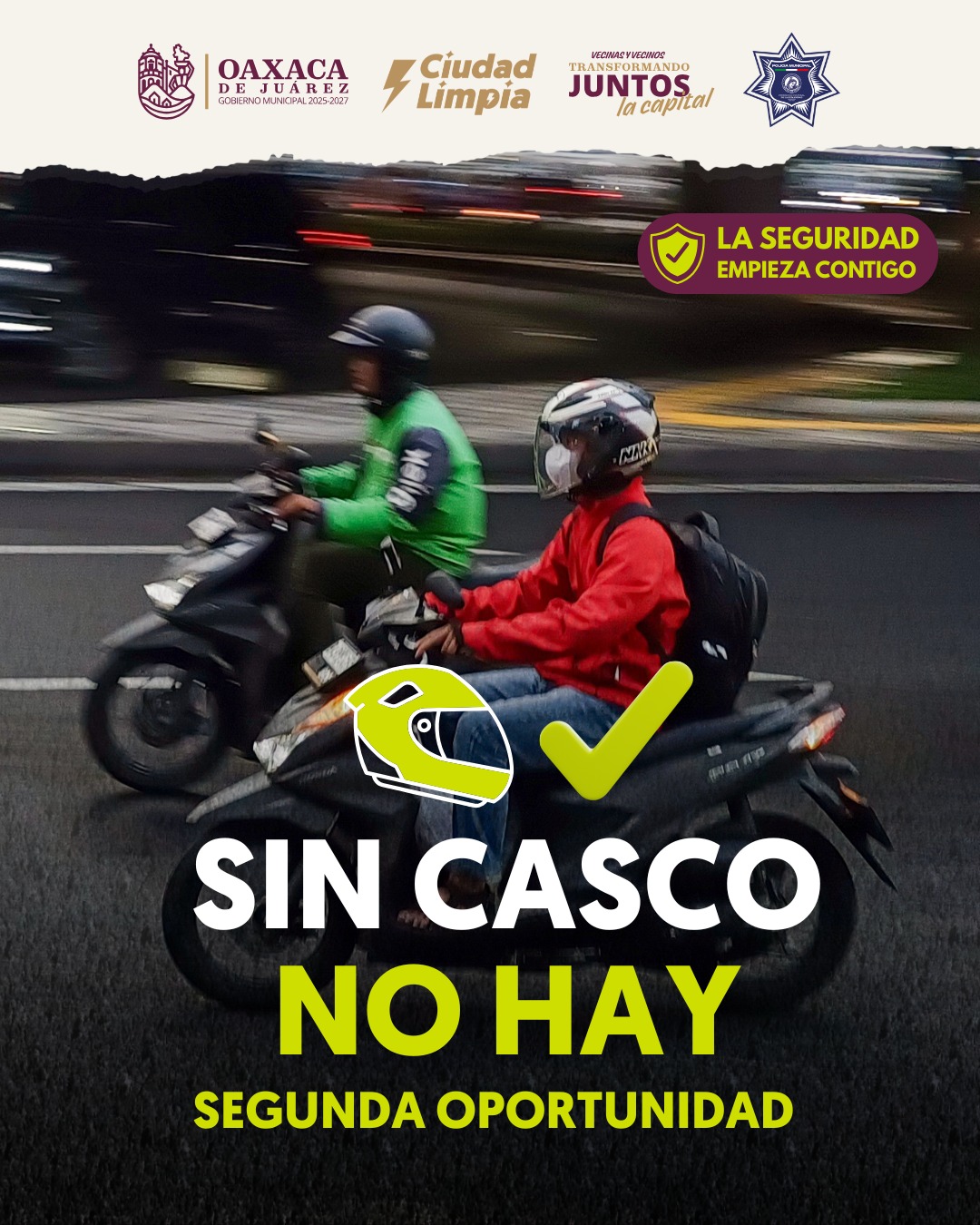 Sin casco no hay segunda oportunidad