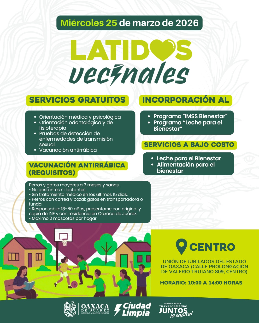 Latidos vecinales, 25 de marzo 2026
