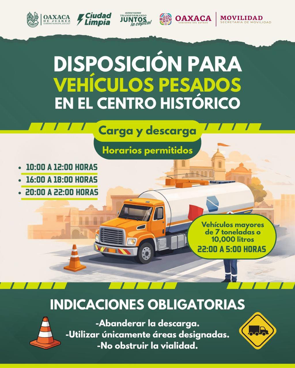 Horarios permitidos - Carga y descarga