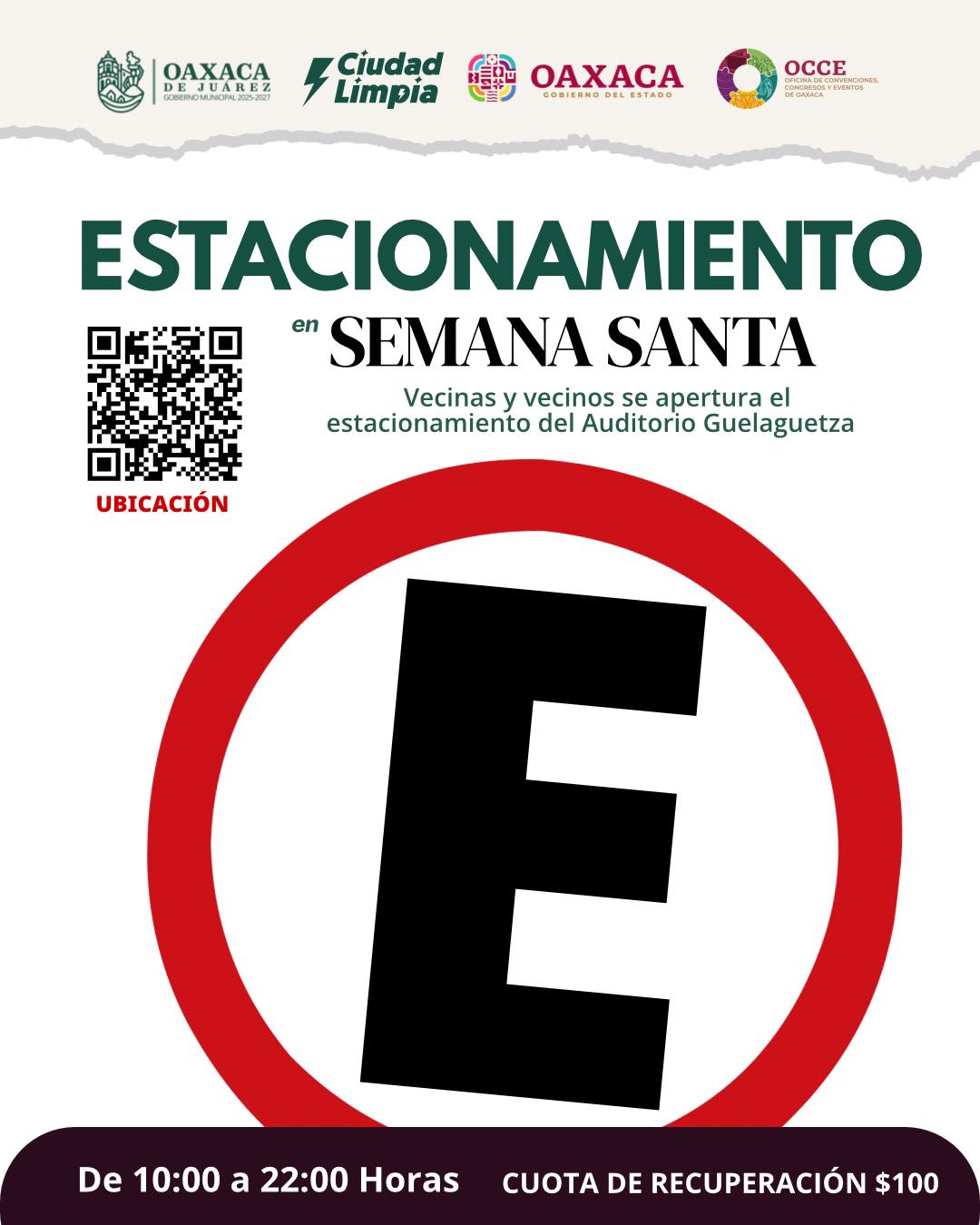 Estacionamiento en Semana Santa