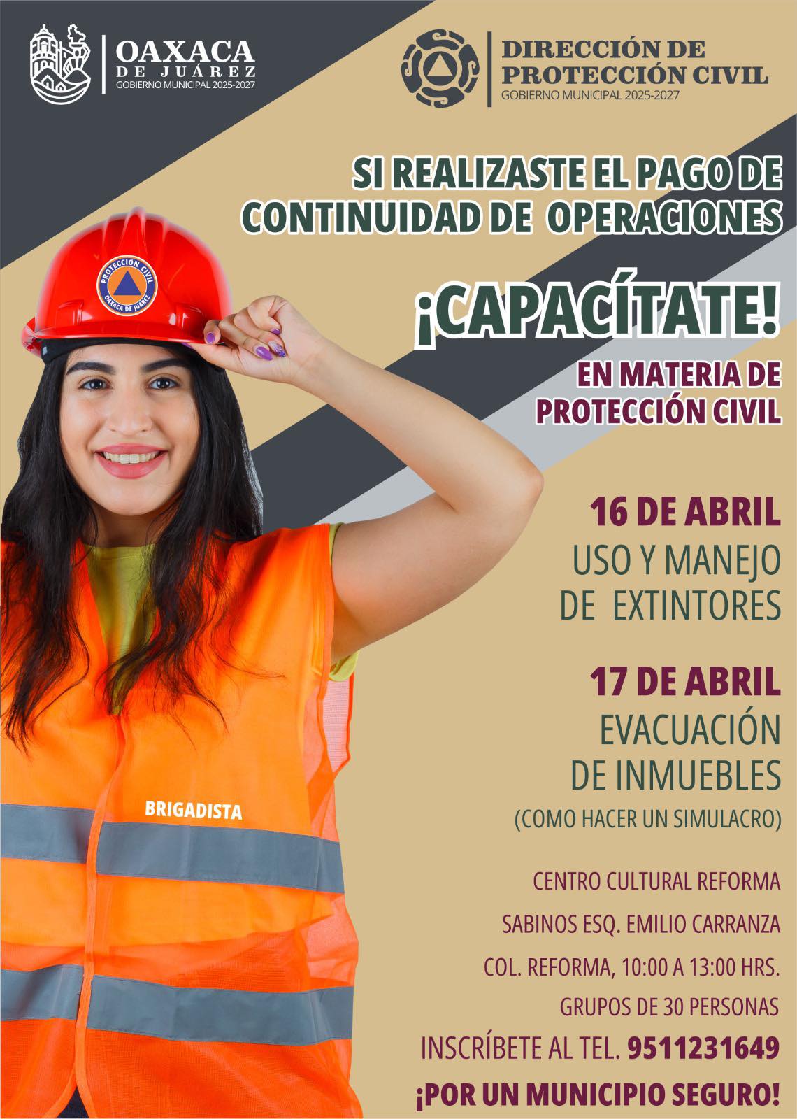 Capacítate en materia de protección civil