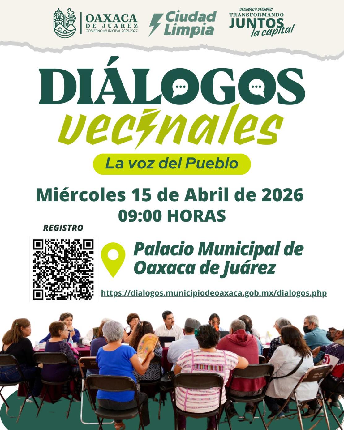 Diálogos vecinales, 15 de abril 2026