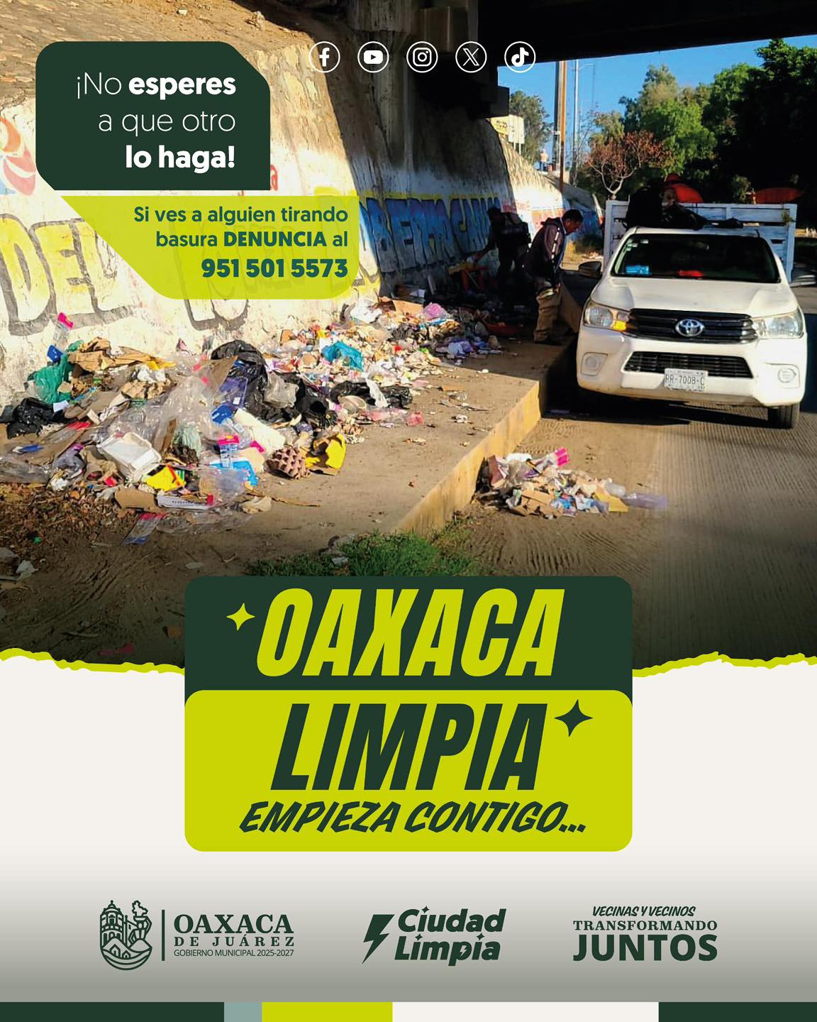 Cuidar la ciudad también es tarea de todas y todos