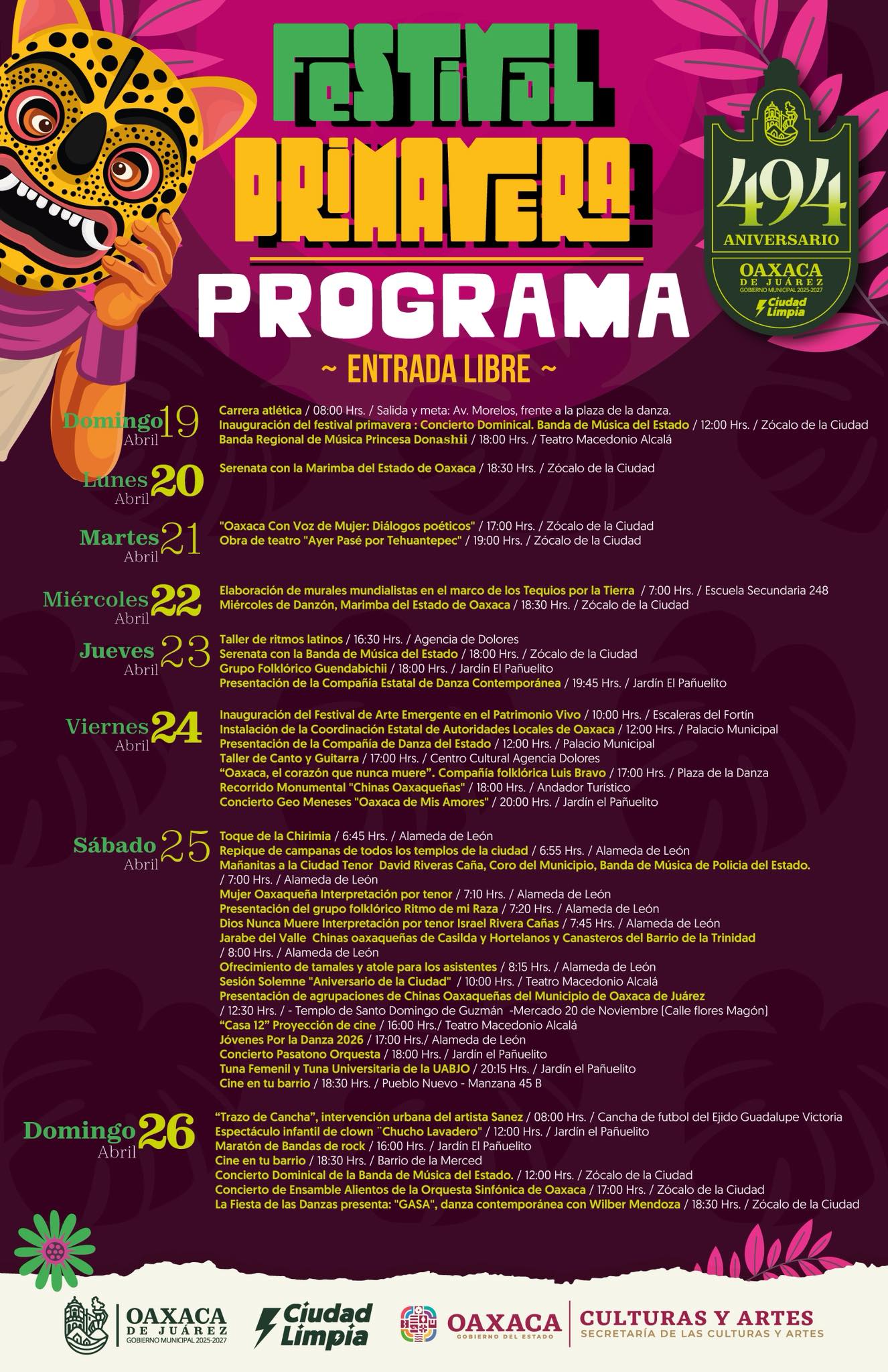Programa Festival Primavera