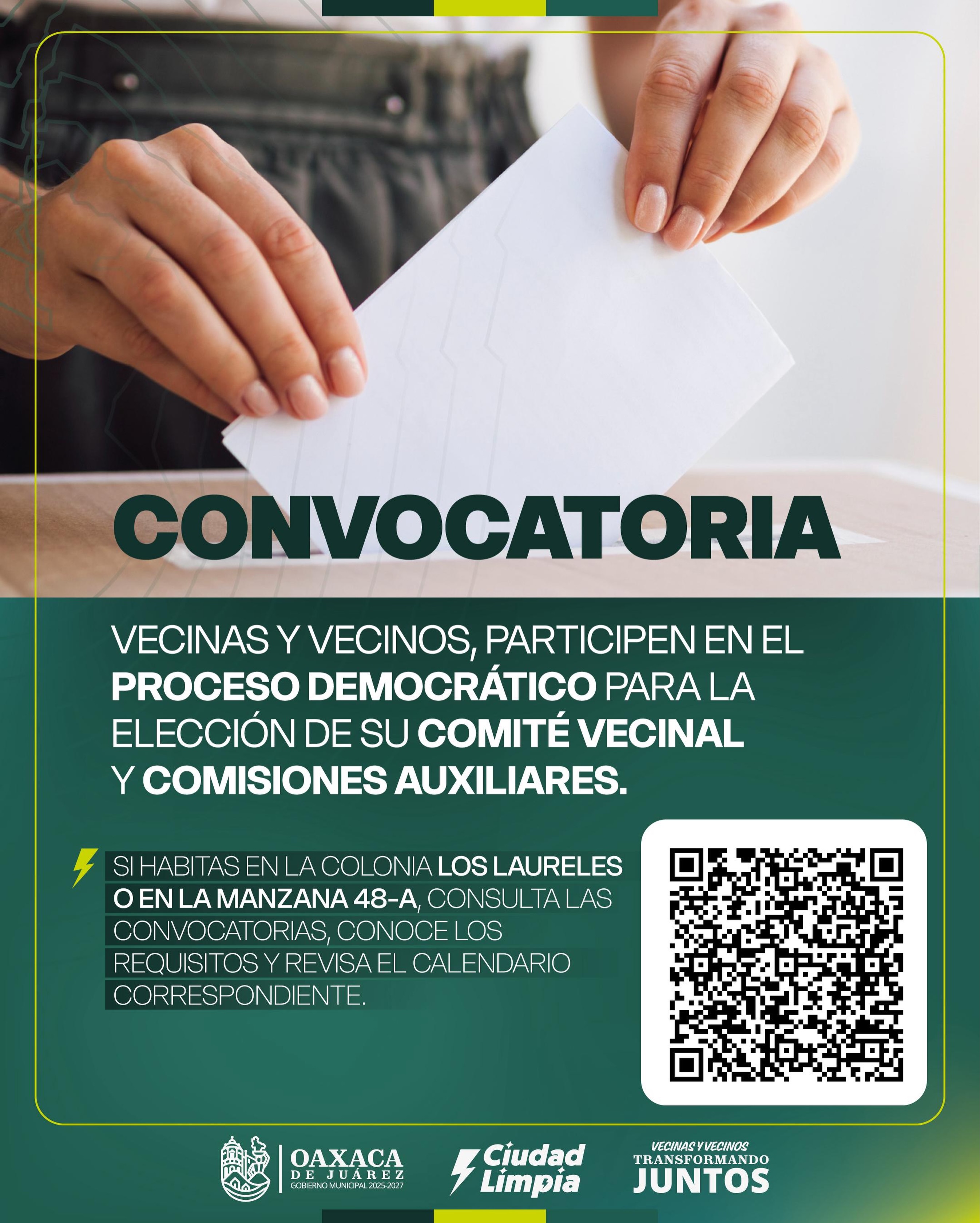 Convocatoria de elección de comité vecinal