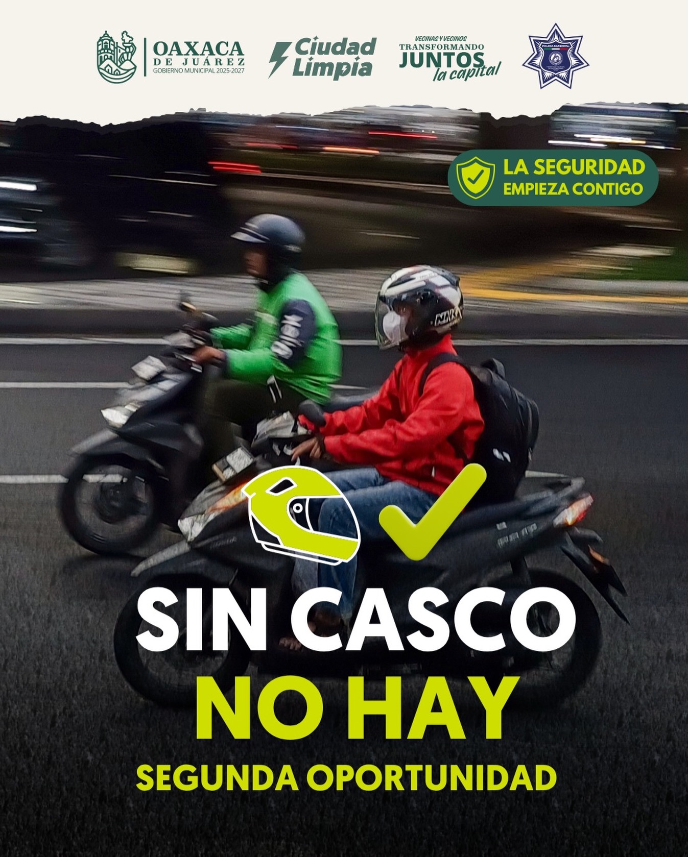 Sin casco no hay segunda oportunidad