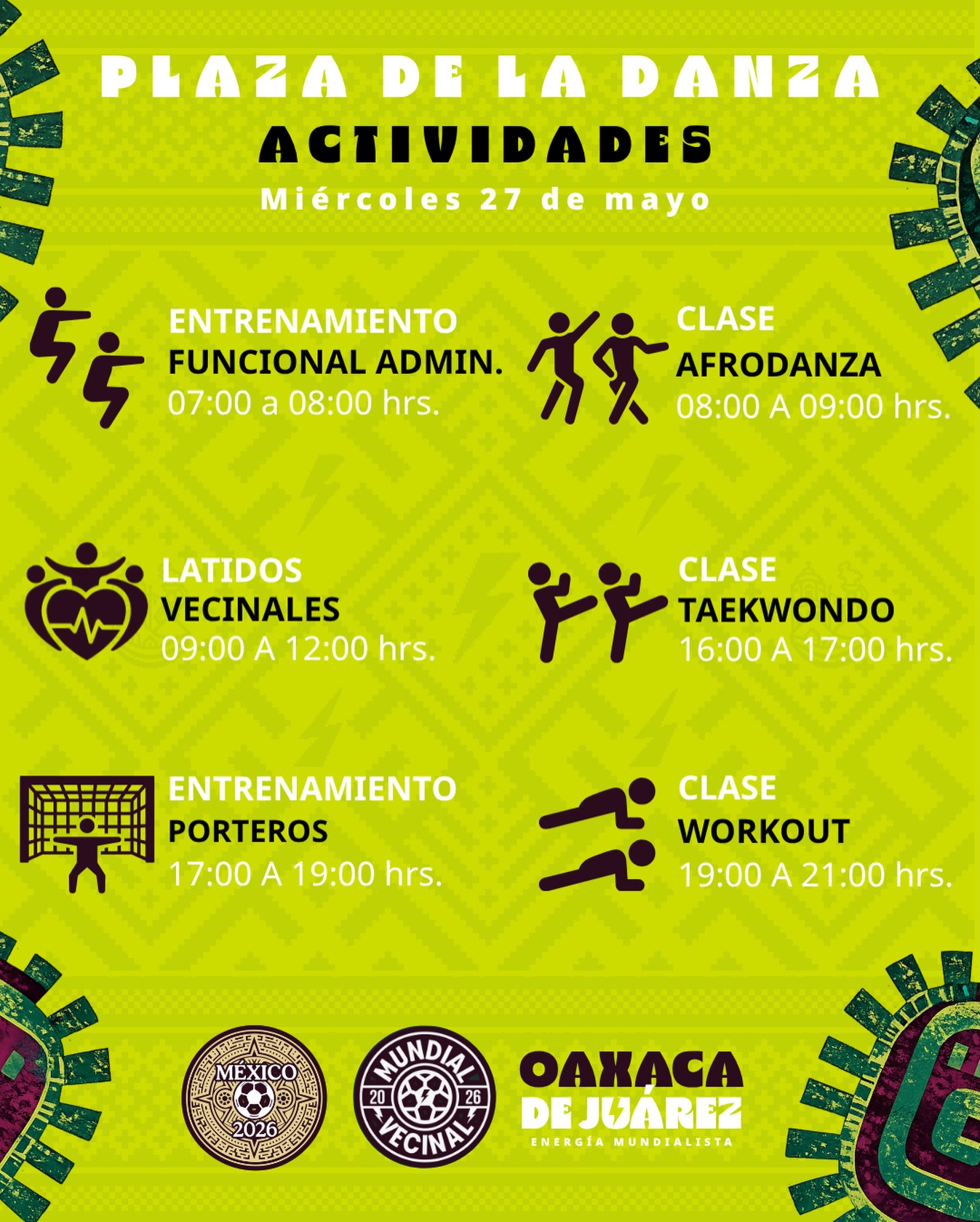 Actividades, 27 de mayo 2026