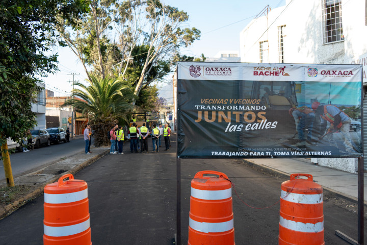 Programa Tache al Bache mejora la Infraestructura Vial en Oaxaca de Juárez