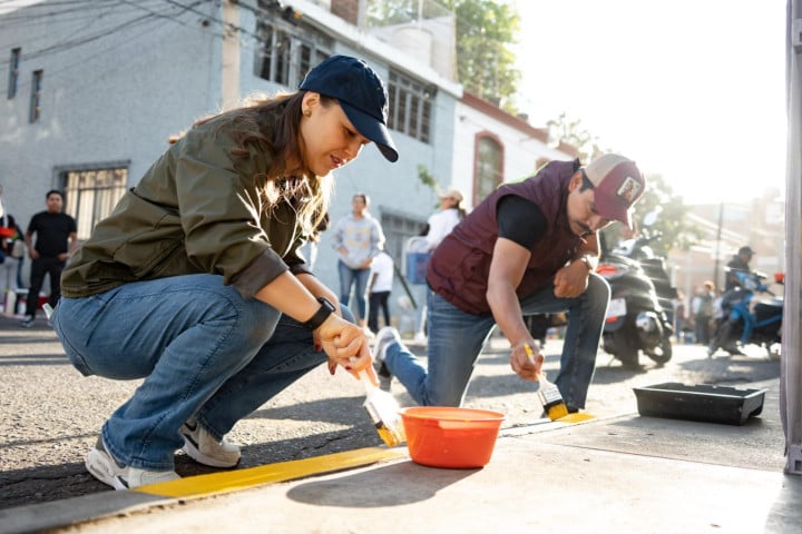 El barrio de la Merced cuenta con un nuevo rostro tras el Tequio Vecinal realizado este domingo