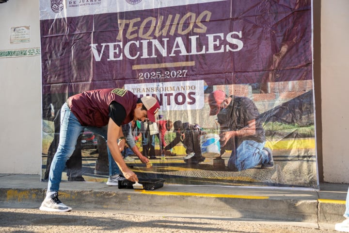 El barrio de la Merced cuenta con un nuevo rostro tras el Tequio Vecinal realizado este domingo