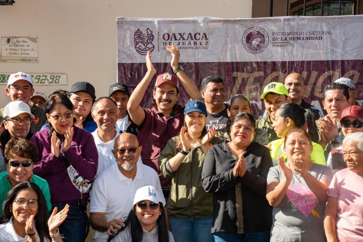 El barrio de la Merced cuenta con un nuevo rostro tras el Tequio Vecinal realizado este domingo