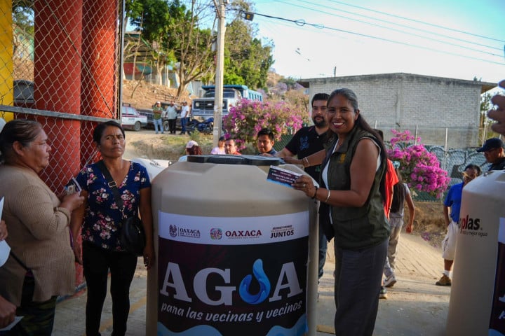 Oaxaca de Juárez fortalece acciones para el acceso al agua en la colonia Los Ángeles