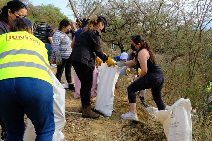 Recuperan espacio público en el Ejido Guadalupe Victoria con Tequio Vecinal