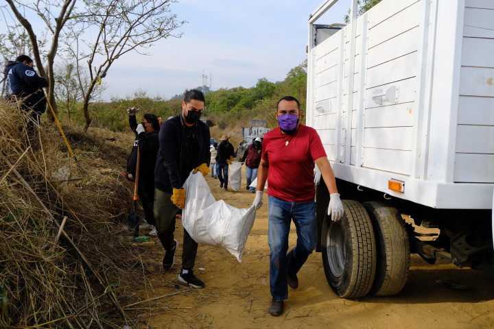 Recuperan espacio público en el Ejido Guadalupe Victoria con Tequio Vecinal