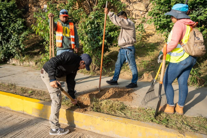 Impulsan limpieza y seguridad en San Martín Mexicapam con Tequio Vecinal