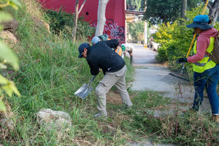 Impulsan limpieza y seguridad en San Martín Mexicapam con Tequio Vecinal