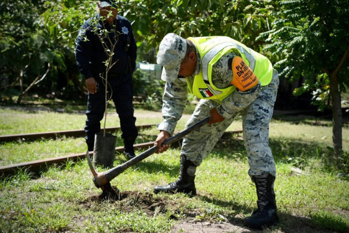 Reforestan la antigua estación del ferrocarril para una ciudad limpia y segura