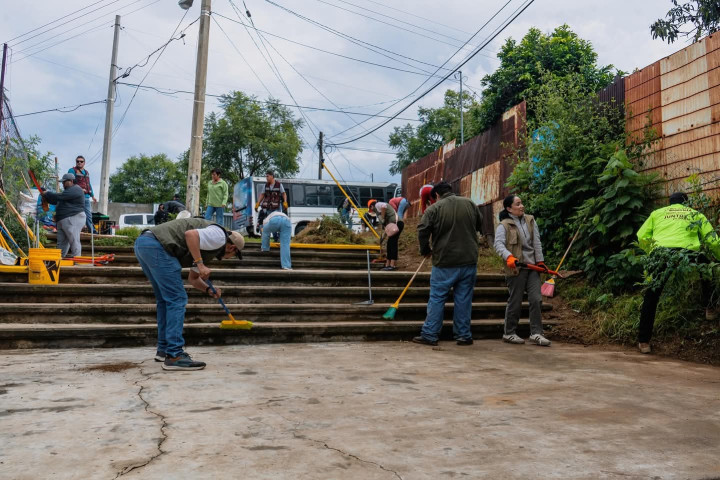 Vecinas y vecinos rescatan espacios públicos en la colonia Bugambilias