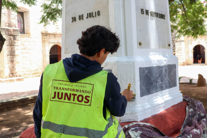 Mantienen cuadrillas del Centro Histórico acciones para mejorar la imagen urbana de la capital
