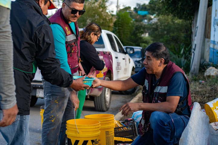 Vecinas y vecinos de Santa Rosa Panzacola se suman al Tequio Vecinal por una ciudad limpia y segura