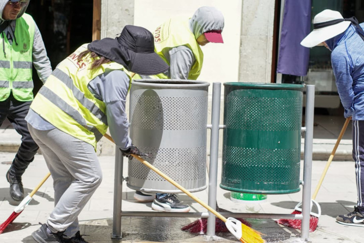 Primer año de gobierno: Oaxaca de Juárez registra avances en limpieza y embellecimiento urbano