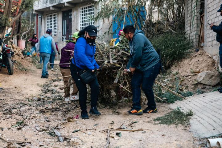 Tequio Vecinal fortalece el orden y la convivencia en la colonia Mártires de Río Blanco