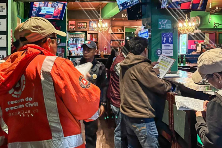 Se realizó un operativo de seguridad y verificación en establecimientos del Centro Histórico de Oaxaca de Juárez