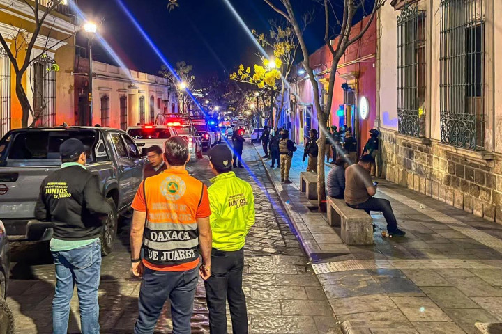 Se realizó un operativo de seguridad y verificación en establecimientos del Centro Histórico de Oaxaca de Juárez