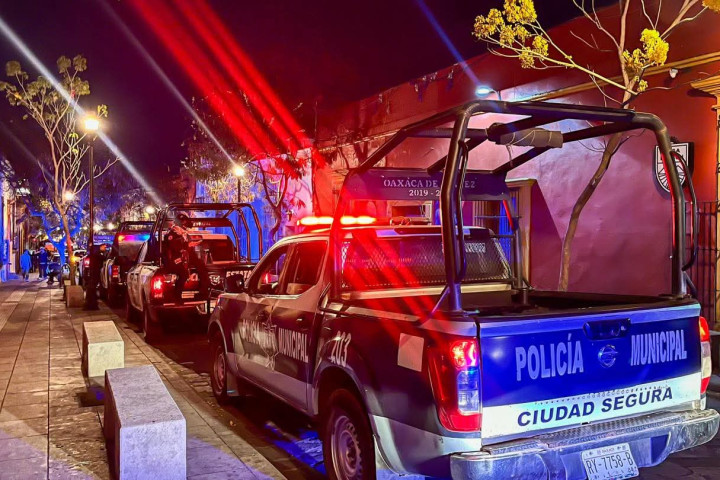 Se realizó un operativo de seguridad y verificación en establecimientos del Centro Histórico de Oaxaca de Juárez