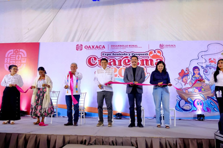 Productoras y productores de las ocho regiones llegan a la capital con la Expo Acuícola inaugurada por Salomón Jara y Ray Chagoya