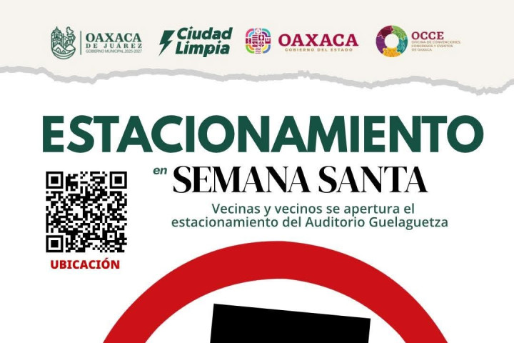 Se habilitará el estacionamiento del Auditorio Guelaguetza como una alternativa segura y accesible