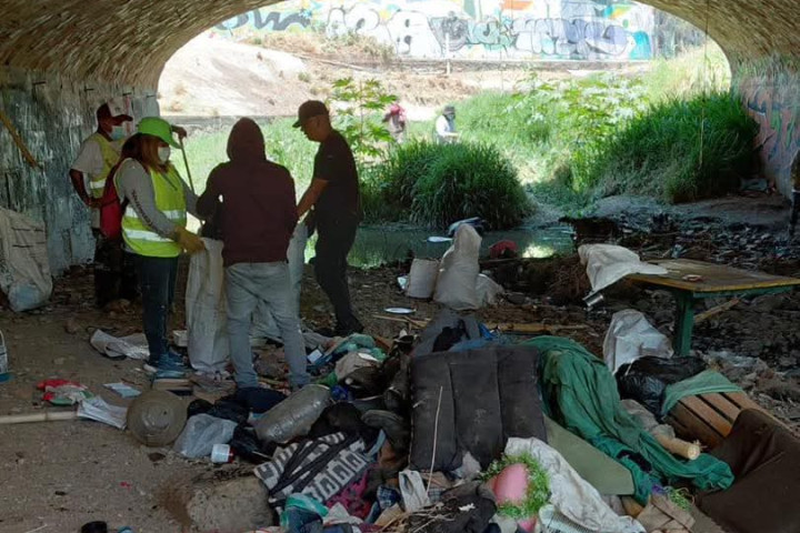 Continúan las labores de limpieza en el Río San Felipe