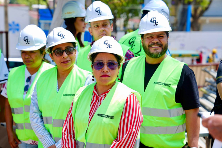 El Presidente Municipal, Ray Chagoya, junto con integrantes del Cabildo, recorrió el estadio Yu’va