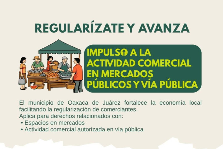 Oaxaca de Juárez impulsa incentivos fiscales para la regularización de contribuciones y trámites municipales